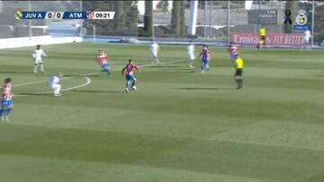 El sobresaliente golazo que ha decidido el Madrid-Atleti y sentencia la liga de juveniles