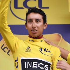 Egan, tercer colombiano en la historia con el maillot amarillo