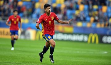 0-2. Marco Asensio celebró el segundo gol.