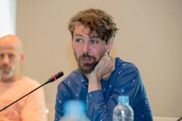 Hanne Köhler, durante la charla-coloquio en la Casa Árabe. 