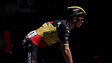 Remco Evenepoel con el maillot de campe¨®n belga