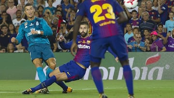 Antes de ser expulsado por De Burgos Bengoechea en el encuentro de ida de la final de la Supercopa de España, Cristiano marcó un golazo en jugada individual (el 1-2).