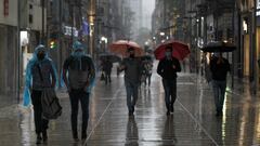 AEMET avisa de lluvias fuertes y fenómenos costeros: las provincias a las que afecta