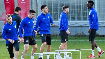 Capa y Berchiche en la sesión de Lezama.