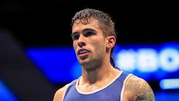 El boxeador español Martín Molina en los cuartos de final de los Mundiales.