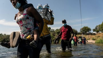 In recent days the number of migrants converging under the Del Rio International Bridge has soared and the White House is under pressure to find a solution.