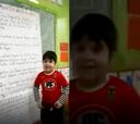 ¡Niño de La Calera explicó en el colegio la historia de su club!