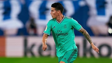 James Rodr&iacute;guez durante un partido con el Real Madrid.