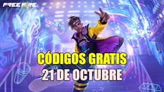 Free Fire | Códigos de hoy lunes 21 de octubre de 2024: recompensas gratis