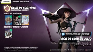 Fedra es la skin del Club de Fortnite de julio de 2022