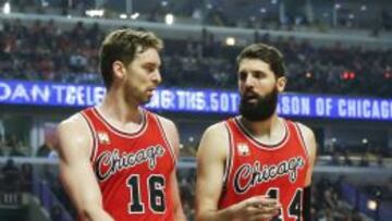 Pau Gasol y Nikola Mirotic.