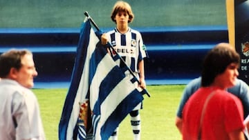 Odriozola, nuevo jugador del Real Madrid, se despide de la Real Sociedad.