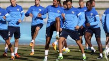 Entrenamiento del Málaga