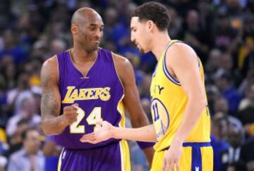 Kobe Bryant y Klay Thompson.