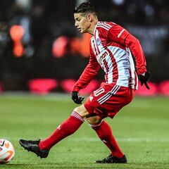 James reaparece en la remontada de Olympiacos ante PAOK