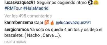 Ramos deja caer su retirada en un vacile a Lucas Vázquez