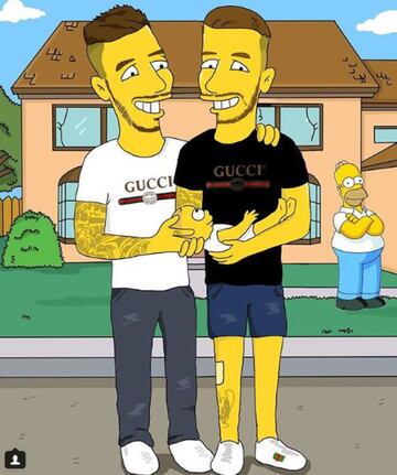 Football stars take over The Simpsons