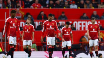 Los delanteros del United sufren para encontrar el arco rival