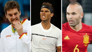 Pau Gasol, Rafa Nadal y Andrés Iniesta serían los jefes preferidos para los españoles según una encuesta elaborada por Adecco.