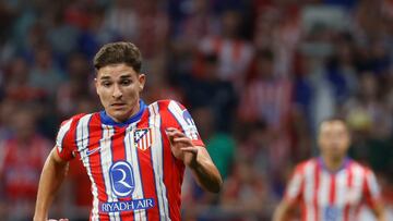 Julián Álvarez busca estrenarse con el Atlético de Madrid