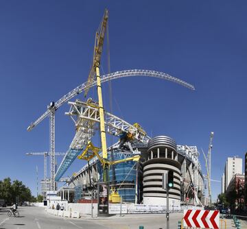 El avance de las obras del estadio Santiago Bernabéu