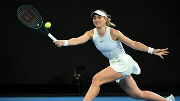 Paula Badosa, contra Xinyu Wang en el Open de Australia.