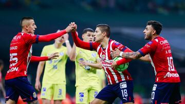 during the game America vs Guadalajara, corresponding to second leg match of Semifinals of the Torneo Clausura 2023 of the Liga BBVA MX, at Azteca Stadium, on May 21, 2023.
<br><br>
durante el partido America vs Guadalajara, Correspondiente al partido de Vuelta de Semifinales del Torneo Clausura 2023 de la Liga BBVA MX, en el Estadio Azteca, el 21 de Mayo de 2023.