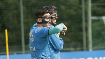 Lucas Pérez y Quiles, en un entrenamiento del Deportivo.