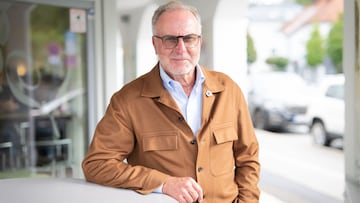 11 September 2025, Bavaria, Munich: Karl-Heinz Rummenigge speaks during an interview. Photo: Lukas Barth/dpa (Photo by Lukas Barth/picture alliance via Getty Images) ENTREVISTA
