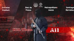 The terrorist group have released a call to arms for attacks on the four host stadiums of the Champions League quarter-finals.