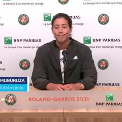 Muguruza: "Desde que he empezado en tierra mi cuerpo no ha estado al 100%"