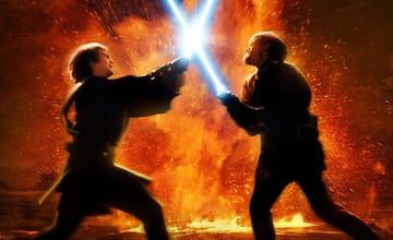 Star Wars duelo Obi-Wan Kenobi y Anakin