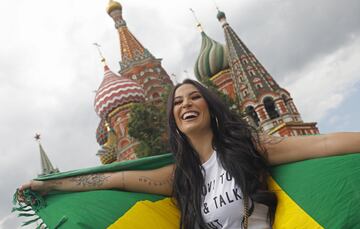 Aficionados de todo el mundo ya están en Moscú para disfrutar del Mundial 2018.