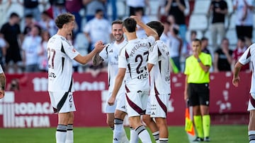 Higinio se convierte en máximo goleador del Albacete