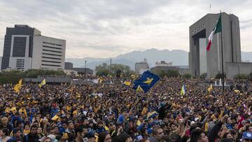 Tigres y Rayados se quedan sin festejo en la Macroplaza