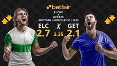 Elche vs. Getafe: horario, dónde ver y pronósticos