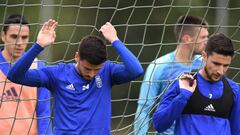 09/05/19 ENTRENAMIENTO DEL REAL OVIEDO 
 
 JAVI MU&Ntilde;OZ OMAR RAMOS