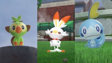 As¨ª son los Pok¨¦mon iniciales de Pok¨¦mon Espada y Escudo