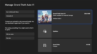 Aparece GTA 6 como descarga ya disponible en Xbox y algo te descargarás pero no es el juego ni tampoco una estafa