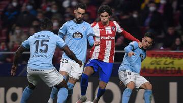 Jo&atilde;o F&eacute;lix, ante el Celta. 