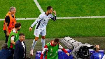The ex-Real Madrid icon was booked for complaining to referee Sandro Schärer but avoided a red card despite later angry gestures.