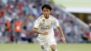 Kubo, con el Real Madrid.