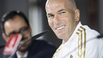 Zinedine Zidane, en rueda de prensa.