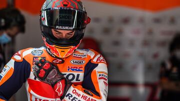 Marc M&aacute;rquez en Montmel&oacute;.