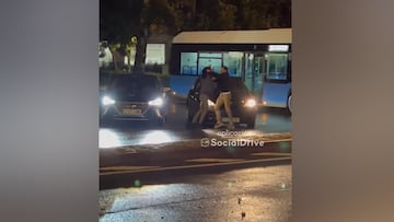 Se chocan con el coche en plena lluvia en Moncloa y terminan a golpes