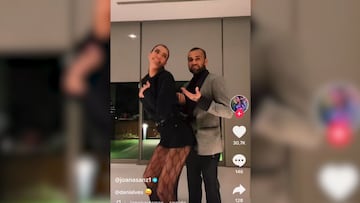 El baile de Dani Alves con su mujer enciende TikTok