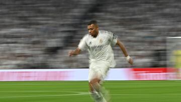 Mbappé, con el Real Madrid.