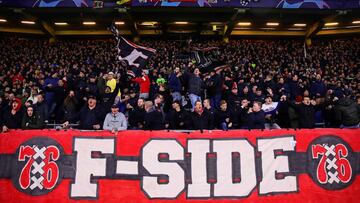 Ajax ultras put on overnight fireworks display outside Spurs' hotel