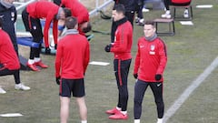 Simeone volvió a probar con Vitolo de titular de cara al Málaga