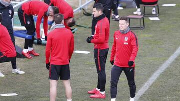 06/02/18 ATLETICO DE MADRID  ENTRENAMIENTO 
 VITOLO Y GAMEIRO